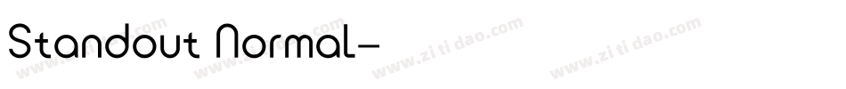 Standout Normal字体转换